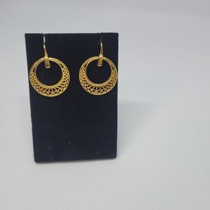 Napier Gold Toned Screw Back Earrings